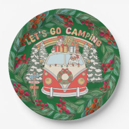 Weihnachten im Camping Pappteller