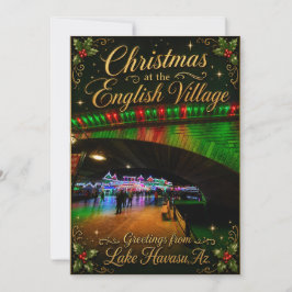 Weihnachten im englischen Dorf Lake Havasu, Arizon