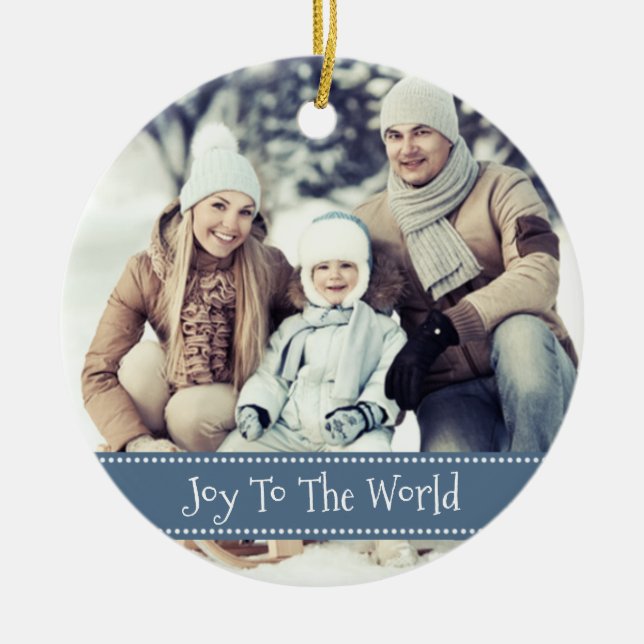 Weihnachten im Foto des "Custom Keepake" Keramikornament (Vorne)