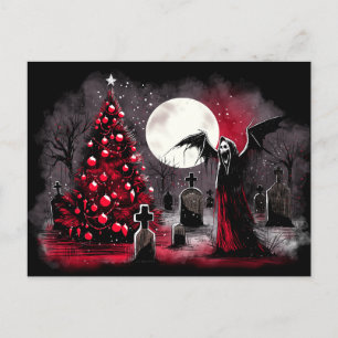 Weihnachten im Friedhof Postkarte