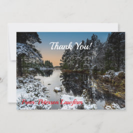 Weihnachten im Geschäftsleben Vielen Dank Winterla Dankeskarte