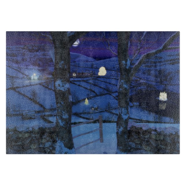 Weihnachten im Glen Cutting Board Schneidebrett (Vorderseite)