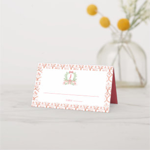 Weihnachten im Grandmillennial-Stil Platzkarte