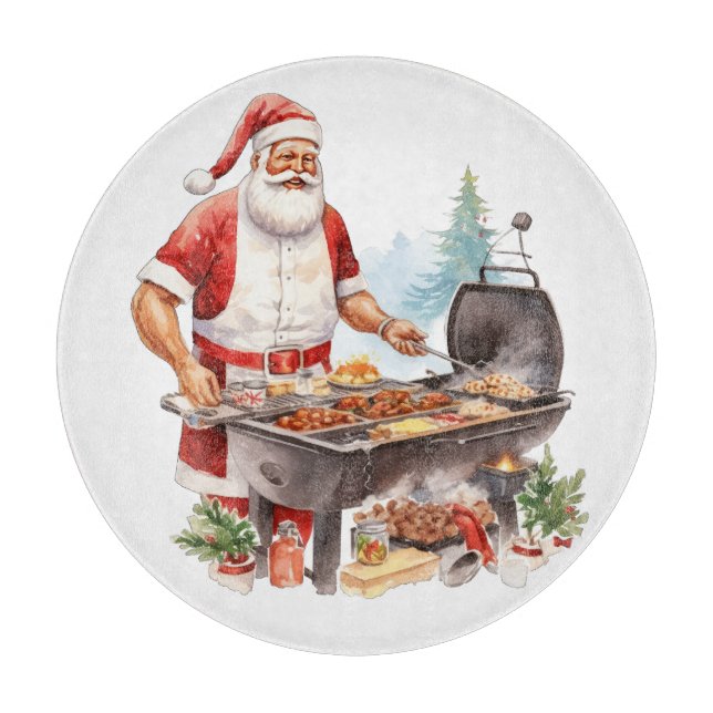 Weihnachten im Grill Schneidebrett (Vorderseite)