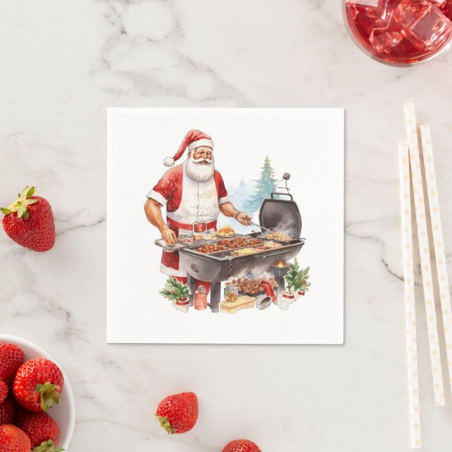 Weihnachten im Grill Serviette (Beispiel)