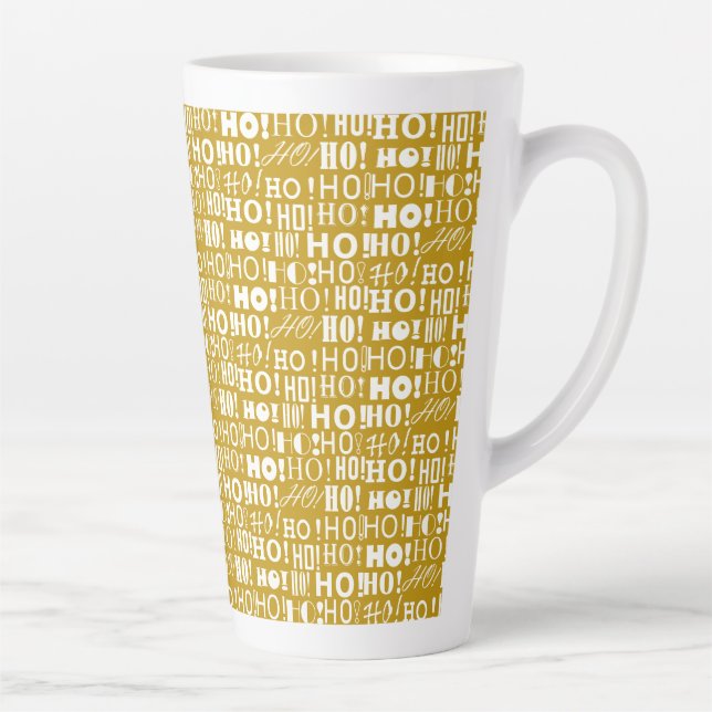 Weihnachten im Jolly! HO! HO! In dunklem Gold! Milchtasse (Rechts)