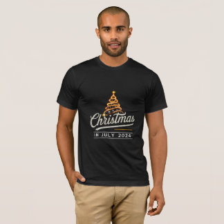 Weihnachten Im Juli 2024 Shirt, Sommer Weihnachtsm T-Shirt