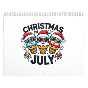 Weihnachten im Juli 4. Juli Eiscreme USA  Kalender