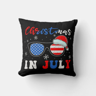 Weihnachten im Juli   4. Juli   Patriotisch Kissen