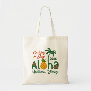 Weihnachten im Juli Aloha Personalisiert Tragetasche