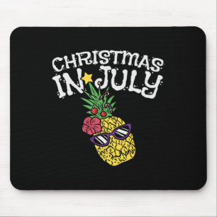 Weihnachten im Juli Ananas Lustiger Sommer Tropisc Mousepad