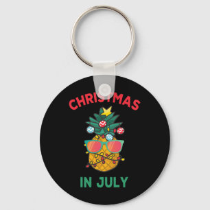 Weihnachten im Juli Ananas Sungles Leicht Sommer V Schlüsselanhänger