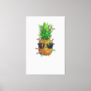 Weihnachten im Juli Ananas Weihnachten Bäume Somme Leinwanddruck