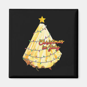 Weihnachten im Juli Ananas Weihnachtsbaum Sommer  Magnet