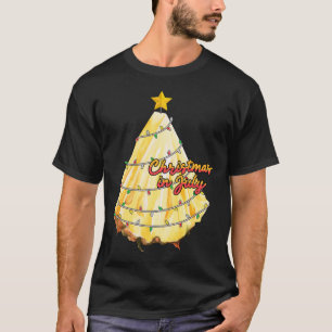 Weihnachten im Juli Ananas Weihnachtsbaum Sommer T-Shirt