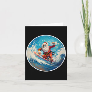 Weihnachten im Juli auf Surfbrett Karte