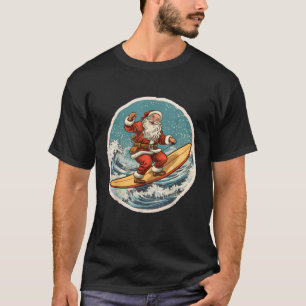 Weihnachten im Juli auf Surfbrett T-Shirt