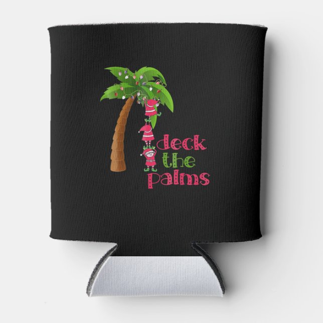 Weihnachten im Juli Beach Deck Palms Cruise Dosenkühler (Vorderseite)