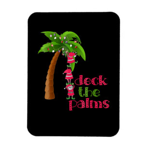 Weihnachten im Juli Beach Deck Palms Cruise Magnet