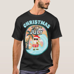 Weihnachten im Juli Beach Sommerurlaub Santa Haw T-Shirt
