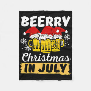 Weihnachten im Juli Beerry Xmas Santa Sommer Fraue Fleecedecke