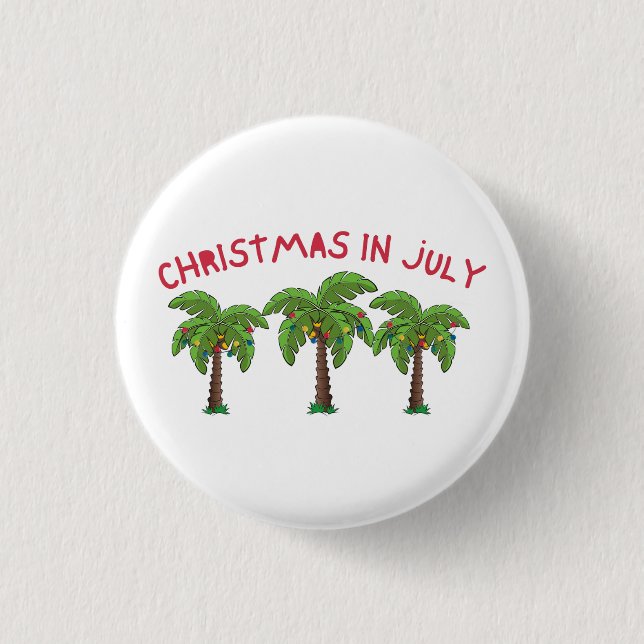 Weihnachten im Juli Button (Vorderseite)