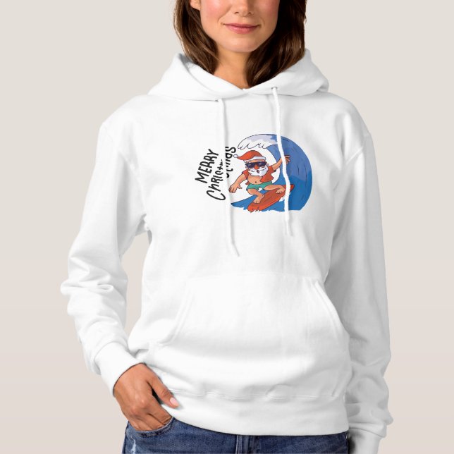 Weihnachten im Juli Classic Round Sticker Napki Hoodie (Vorderseite)
