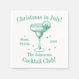 Weihnachten im Juli Cocktail Party Serviette