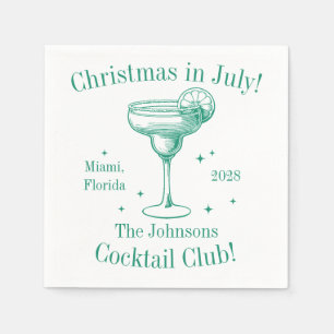 Weihnachten im Juli Cocktailparty Serviette
