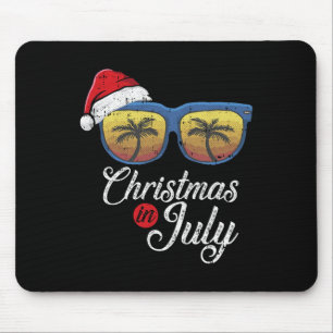 Weihnachten im Juli Cooler Hawaiianischer Strand S Mousepad