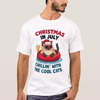 Weihnachten im Juli Daddy Mommy Chillen mit der Si T-Shirt