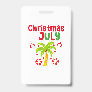 Weihnachten im Juli Drehte Flop Funny Summer Xmas Ausweis