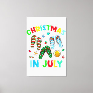 Weihnachten im Juli Drehte Flop Funny Summer Xmas Leinwanddruck