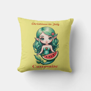Weihnachten im Juli Elf Mermaid Thunder_Cove Kissen