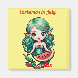 Weihnachten im Juli Elf Mermaid Thunder_Cove Magnet