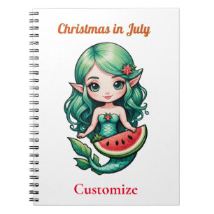 Weihnachten im Juli Elf Mermaid Thunder_Cove Notizblock