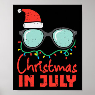 Weihnachten im Juli Eye Gles Xmas Sommer Frauen Mä Poster