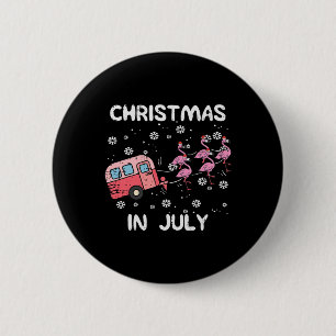 Weihnachten im Juli Flamingo-Anhänger Sommer Xmas Button