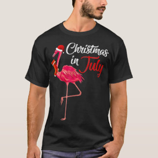 Weihnachten Im Juli flamingo hello Summer Beach Va T-Shirt