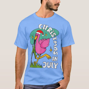 Weihnachten im Juli Flamingo Niedlich Beach Sommer T-Shirt