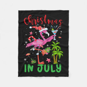 Weihnachten im Juli Flamingo Santa Summer Weihnach Fleecedecke