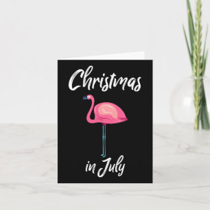 Weihnachten im Juli Flamingo Sommer Surf Weihnacht Karte