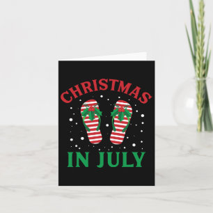 Weihnachten im Juli Flip Flops Funny Beach Sommer Karte