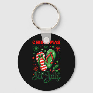 Weihnachten im Juli Flip Flops Xmas Flip Flops Som Schlüsselanhänger