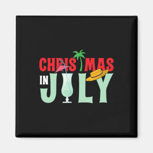 Weihnachten im Juli Frohe Weihnachten Sommer Lusti Magnet