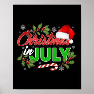 Weihnachten im Juli Frohe Weihnachten Sommer Lusti Poster