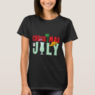 Weihnachten im Juli Frohe Weihnachten Sommer Lusti T-Shirt