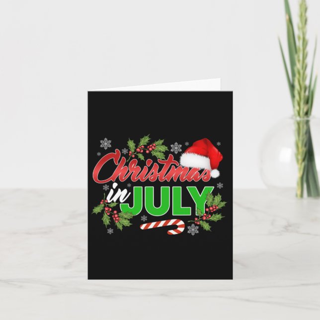 Weihnachten im Juli Frohe Weihnachten Sommer Sonne Karte (Vorderseite)