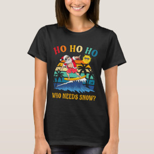 Weihnachten im Juli Fun Santa Surfing Summer Beach T-Shirt