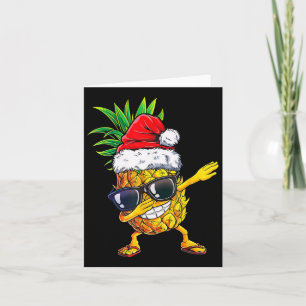 Weihnachten im Juli Funny Ananas Dabbing Santa Ha Karte